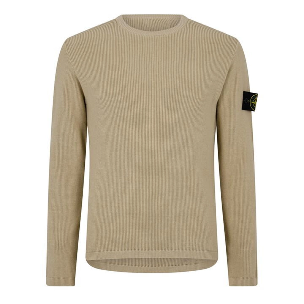 Stone Island Stone Badge Knit Sn42 - Beige